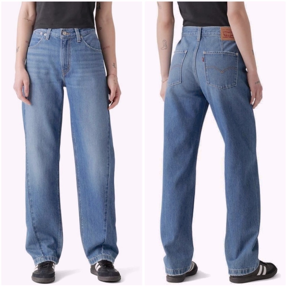 LEVIS | WOMENS 94’ BAGGY SEAMED RELAXED FIT JEANS CLASSIC BLUE
